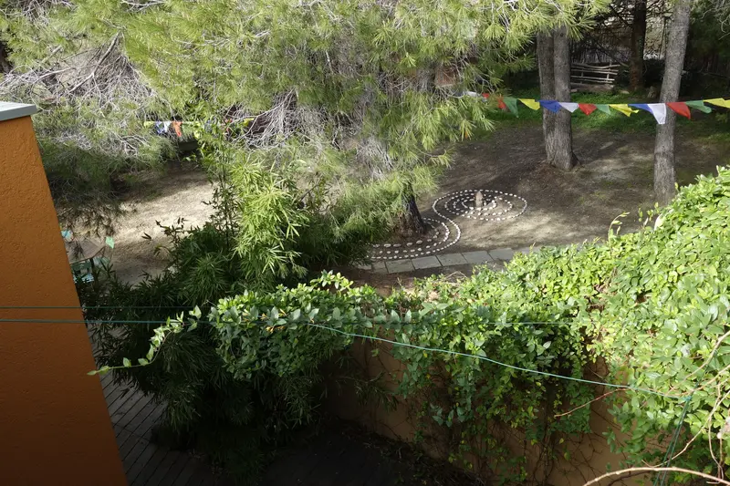 Vue sur le coin camping